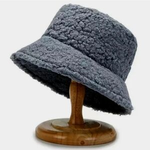 Gorgeous Fall Winter Wool Sherpa Style Bucket Hat Adjustable Unique